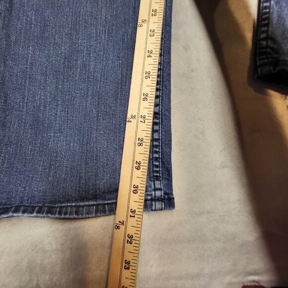 Calvin Klein Jeans Mens 38x31 Blue Straight Leg Stretch Denim Classic Pants - Picture 6 of 9